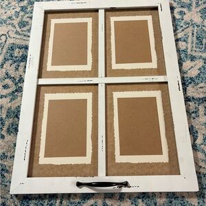 White and Brown Multi-Photo Frame
